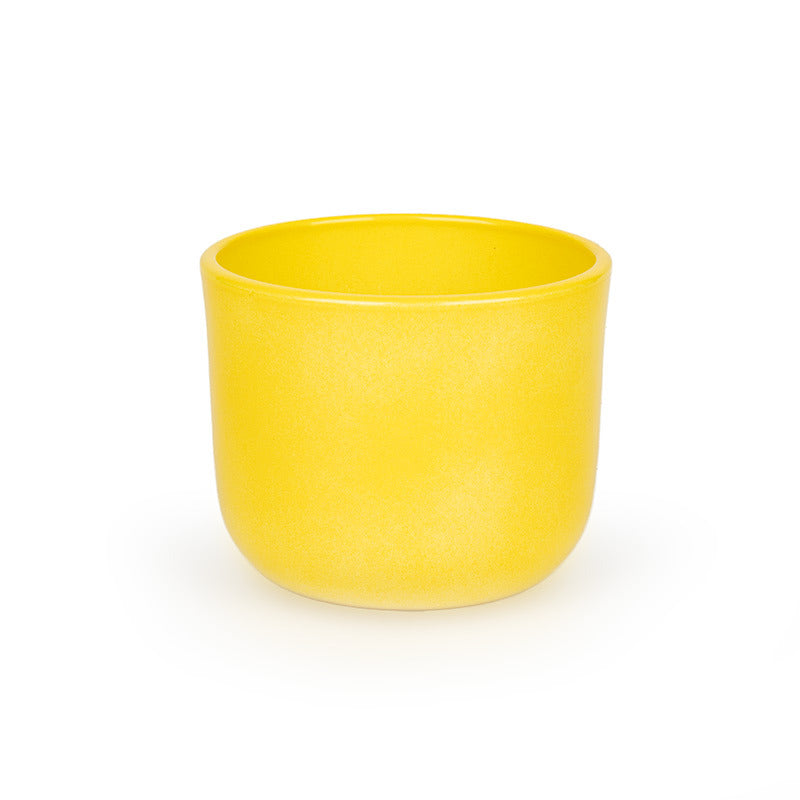 Ronan Oală Ceramică Lăcuită Galben 8Cm