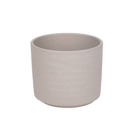 Wave Struktur Ceramică Cilindru Oală Culoare Nisip 20Cm