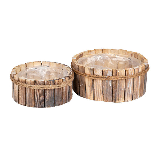 Set Castron Din Lemn Tăiat Maro 23X10Cm S2