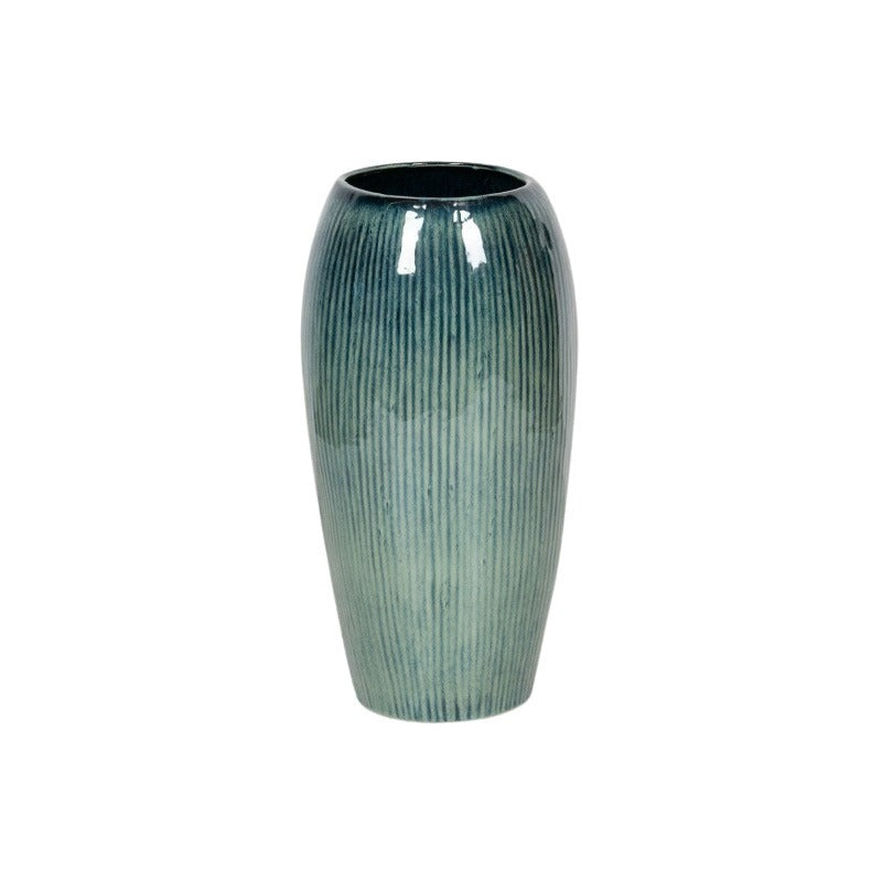 Saxon Vază Ceramică Albastru Turcoaz 30X61Cm