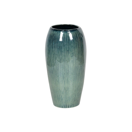 Saxon Vază Ceramică Albastru Turcoaz 30X61Cm