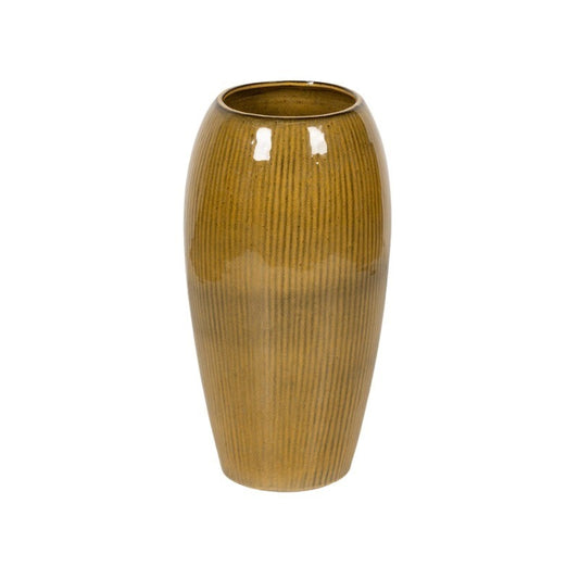 Vaza Ceramică Saxon Verde Măsliniu 30X61Cm