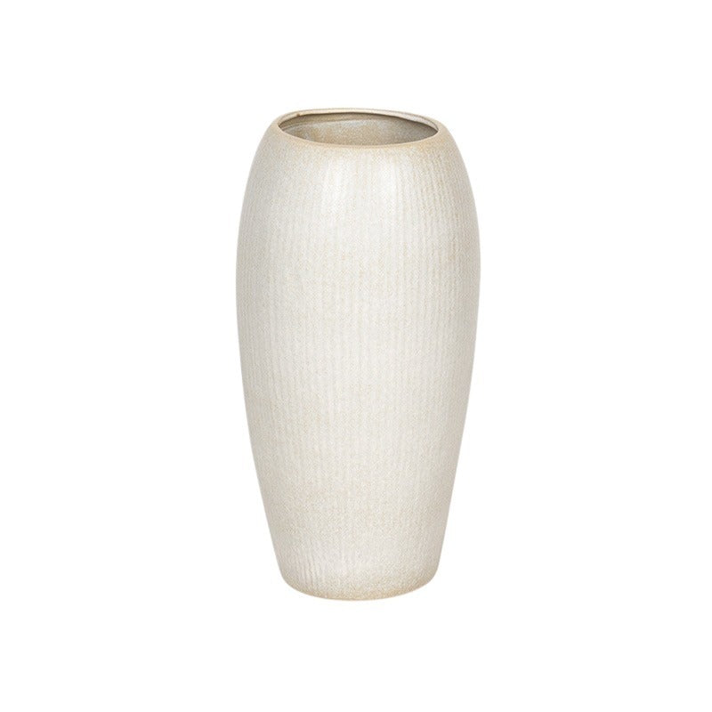 Vaza Ceramică Saxon Crem Mat 30X61Cm