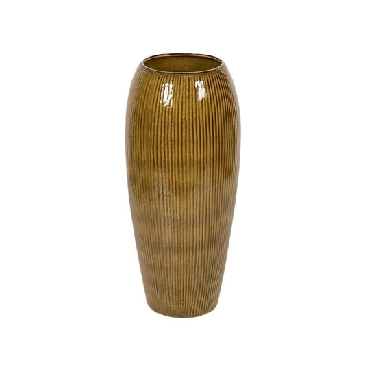 Vaza Ceramică Saxon Verde Oliv 33X80Cm