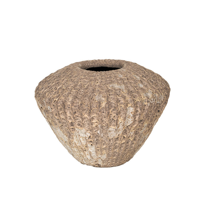 Vază Merritt Vază Din Ceramică Cu Culoare Nisip Gravată Rustic 57X43Cm