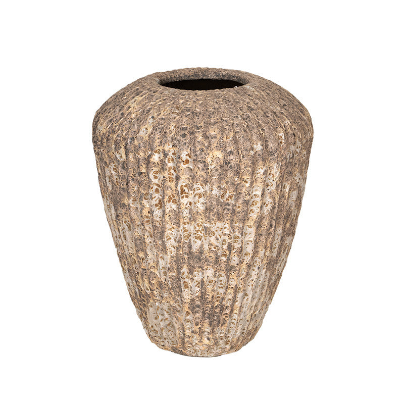 Merritt Vase Vază Ceramică Gravat Rustică Nisip 54X70Cm