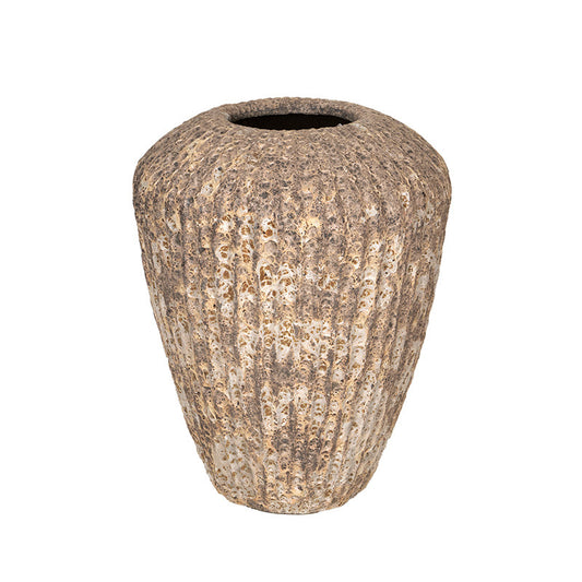 Merritt Vase Vază Ceramică Gravat Rustică Nisip 54X70Cm