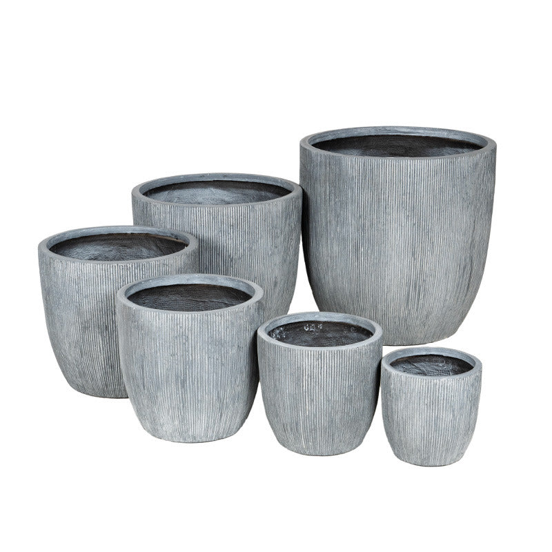 Toronto Set Suport Pentru Plante Compozit Clasic Gri 25X25-62X62Cm S6