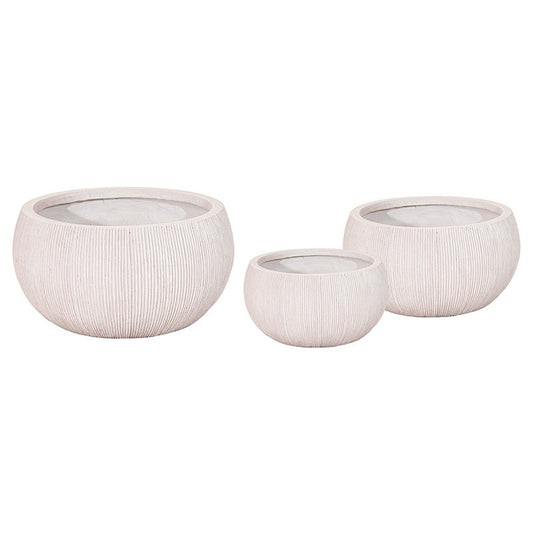 Toronto Greta Set Ghiveci Compozit Culoare Nisip 31X15,5-56X28Cm S3