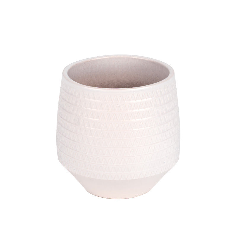 Eras Abyss Vas Orhidee Alb Mat 14X15Cm