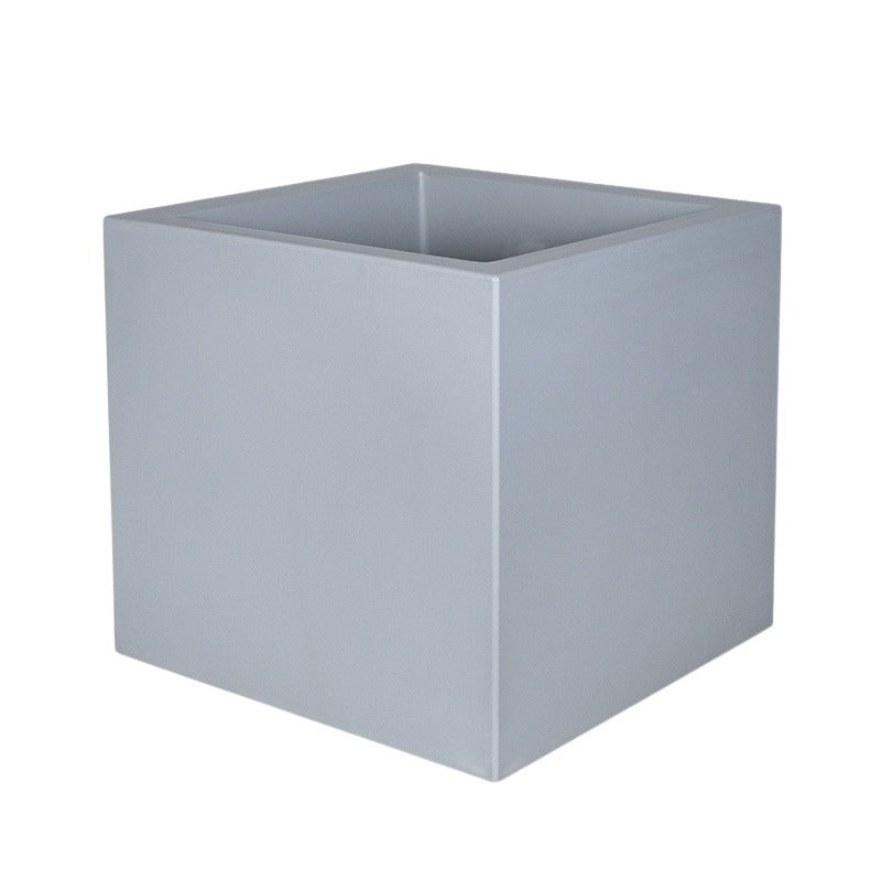 Fenice Cubo Dublu Perete Pătrat De Plastic Ghiveci Gri Deschis 85X85X85Cm