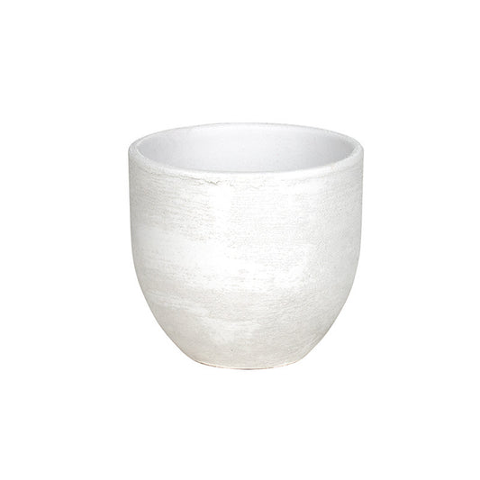 Delhi Vas Ceramic Alb 14X13Cm