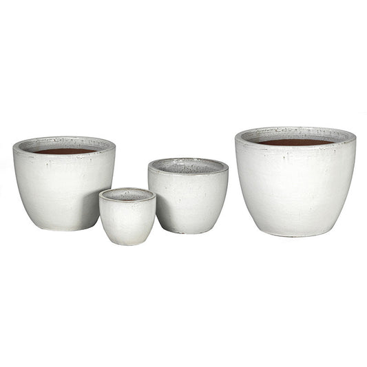 Sydney Classic Set Ghiveci Ceramic Alb 22X21-48X41Cm S4