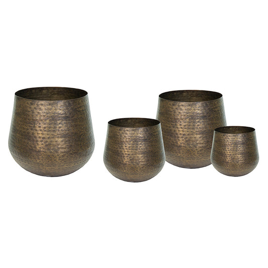 Madras Caldron Oală Metalică Set Cupru 26X2-50X38Cm S/4