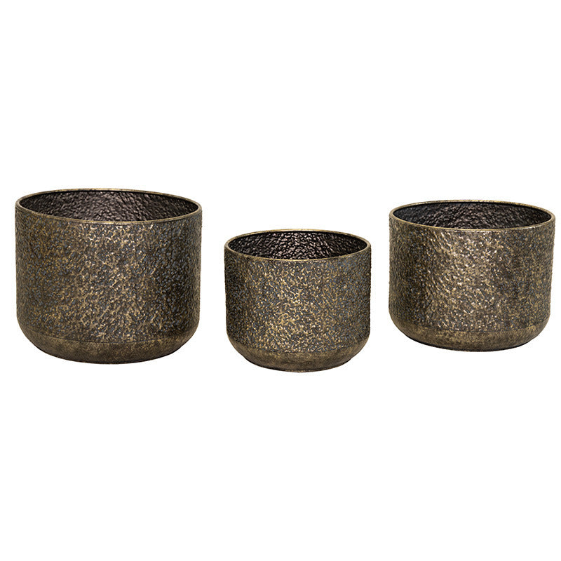 Hadad Set Oală Metalică Clasică Din Cupru 30,5X24-40X30Cm S3