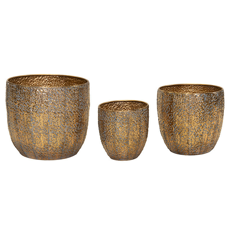 Ghiceci Metalic Hadad Monica Aur Set 23,5X24,5-39,5X35Cm S3